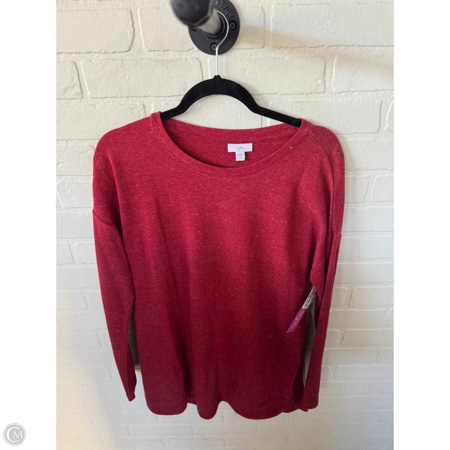 Top Long Sleeve Basic By J. Jill In Red, Size: M