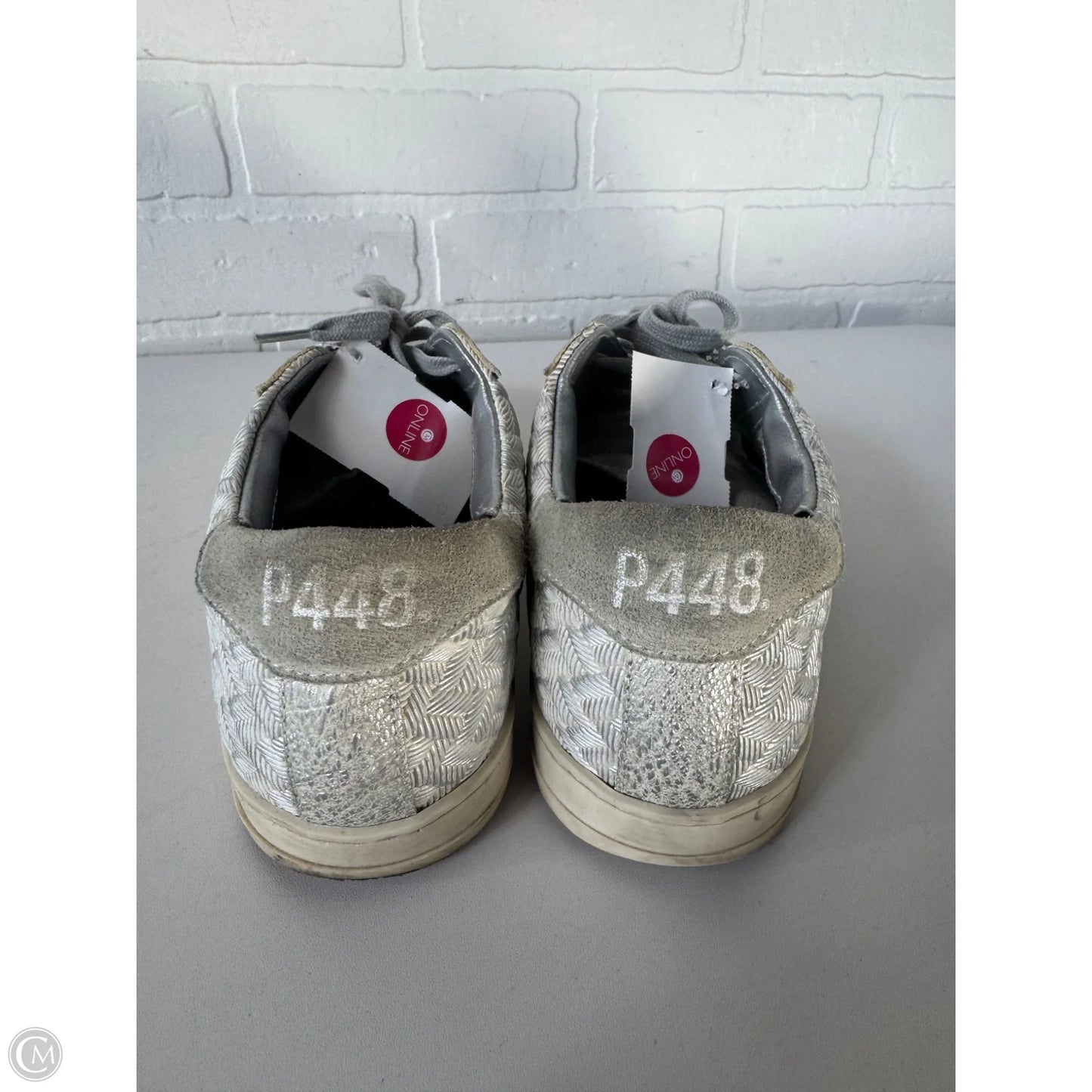 Shoes Sneakers By P448 In Grey, Size: 6.5