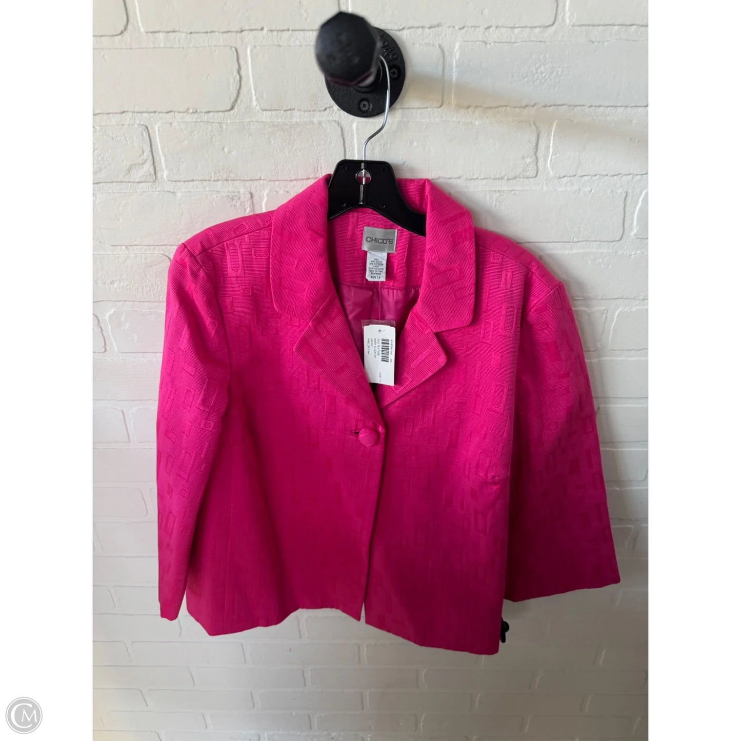 Blazer By Chicos In Pink, Size: M
