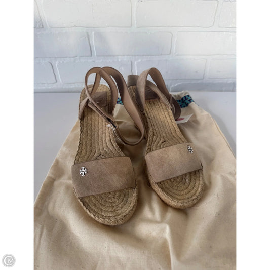 Sandals Designer By Tory Burch In Tan, Size: 8