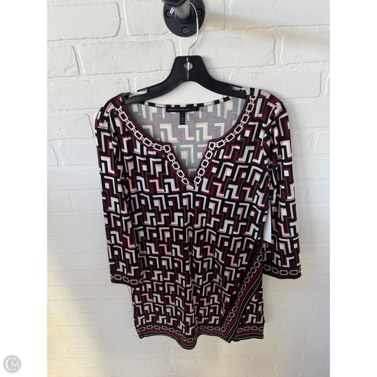 Dress Work By White House Black Market In Black & Red, Size: S