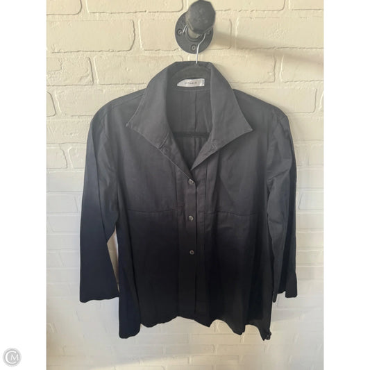 Jacket Shirt By Clothes Mentor In Black, Size: Xl