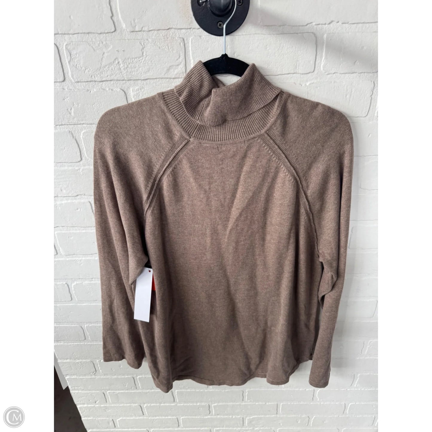 Sweater By Jeanne Pierre In Tan, Size: Xl
