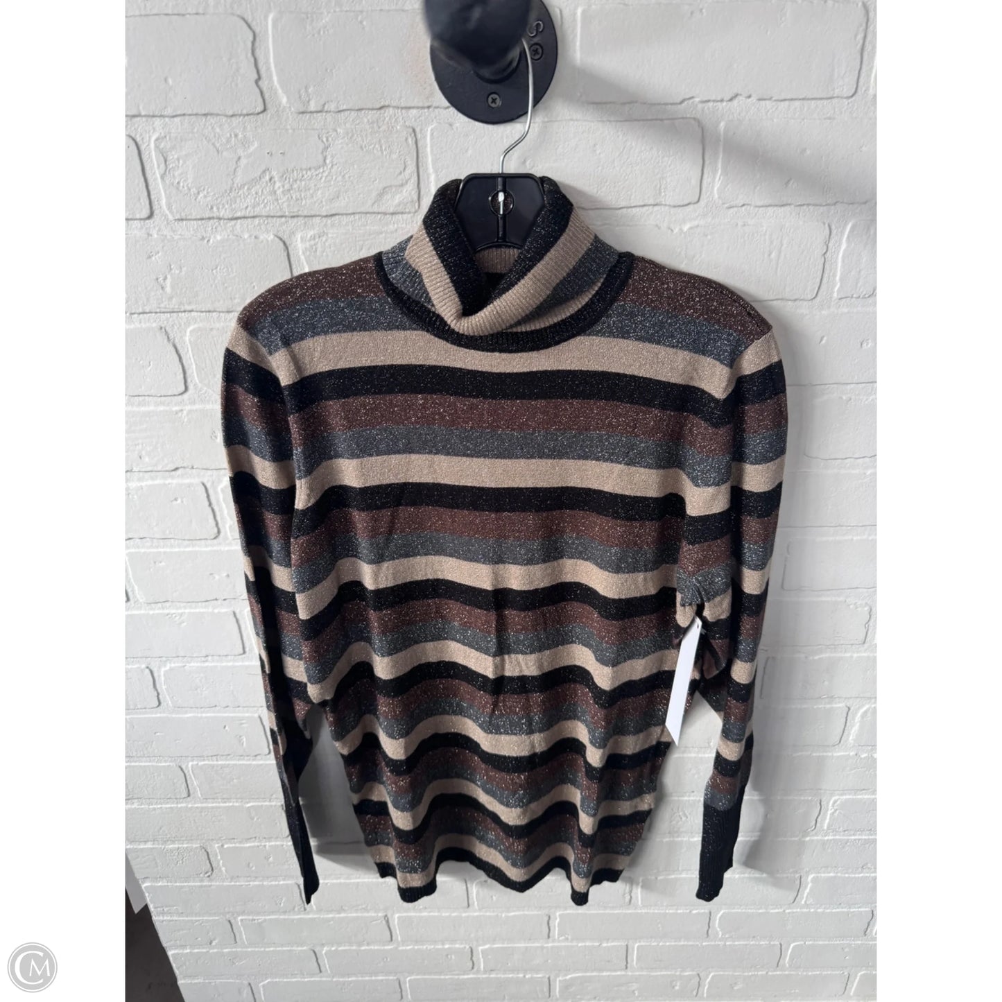Sweater By Worthington In Black & Brown, Size: Xl
