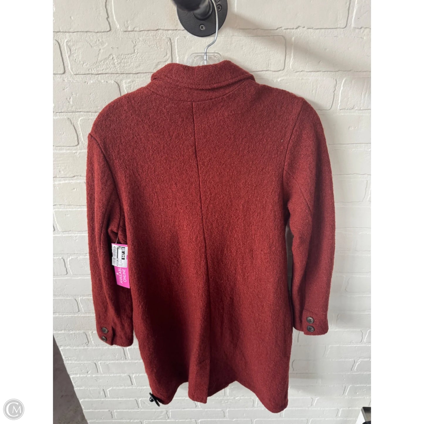 Coat Peacoat By Rachel Zoe In Red, Size: S