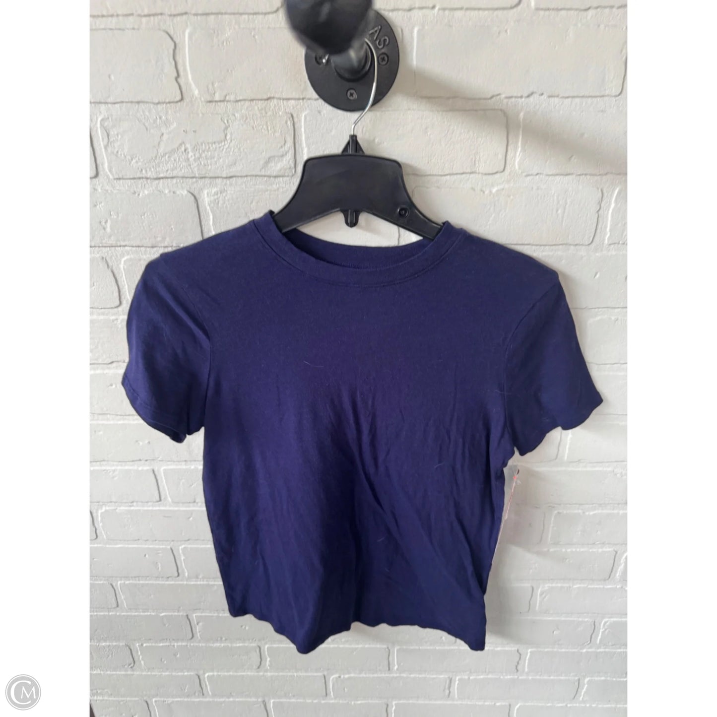 Top Short Sleeve Basic By A New Day In Purple, Size: Xs