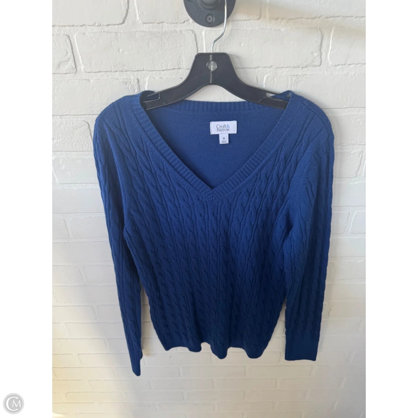 Sweater By Croft And Barrow In Blue, Size: M