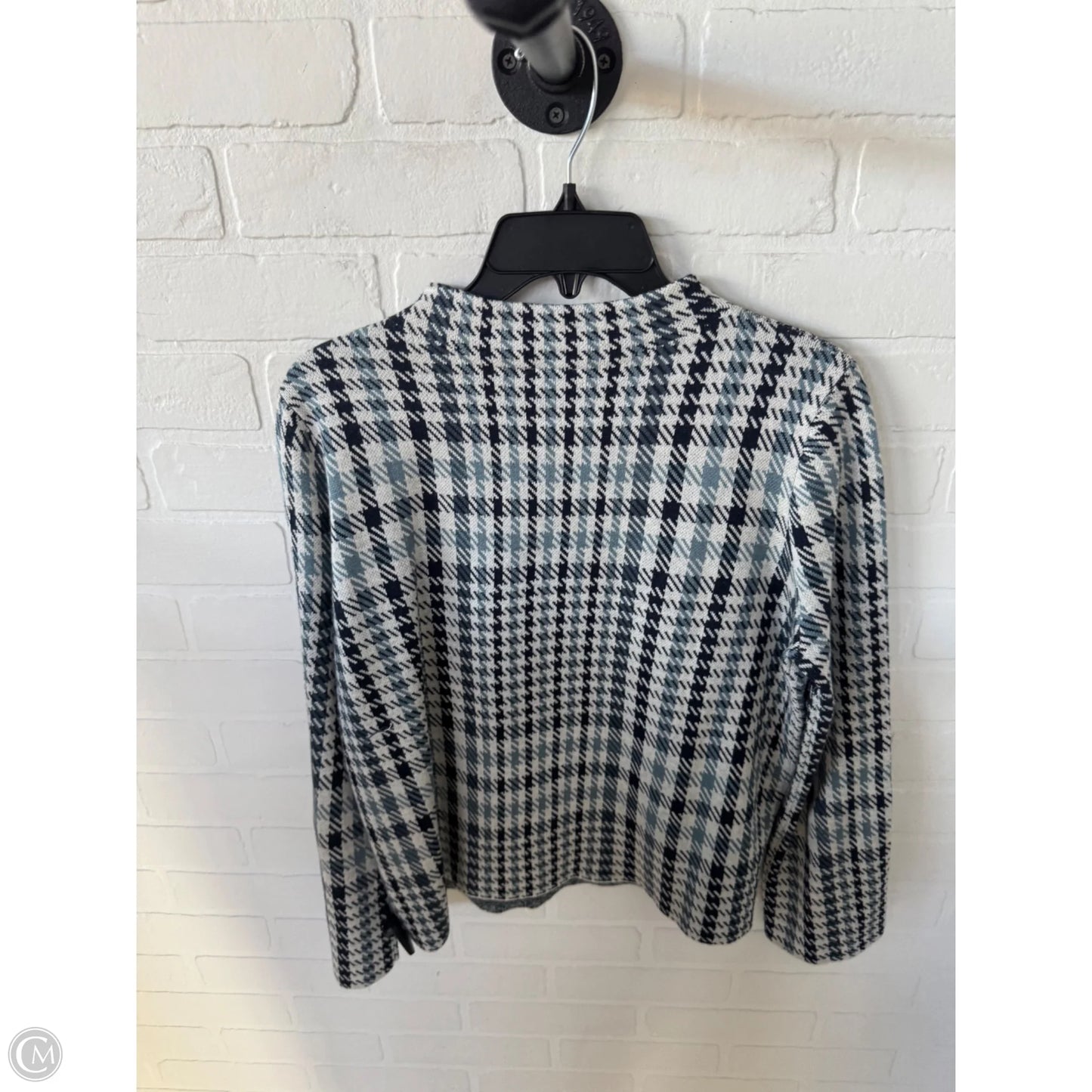 Sweater By Ann Taylor In Blue & Cream, Size: S