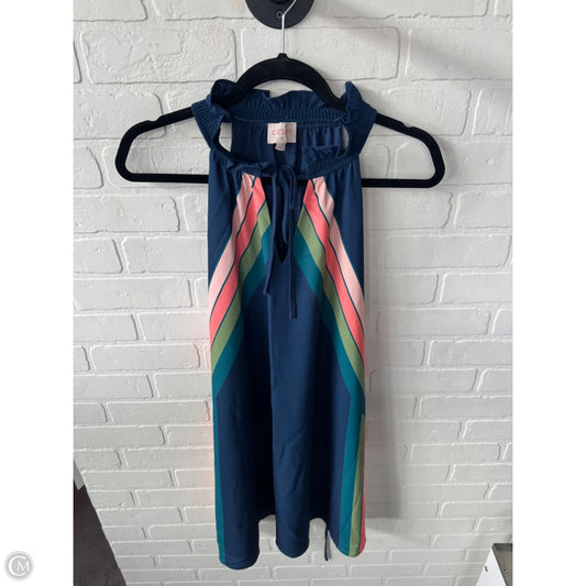 Dress Casual Short By Cmc In Blue & Pink, Size: M