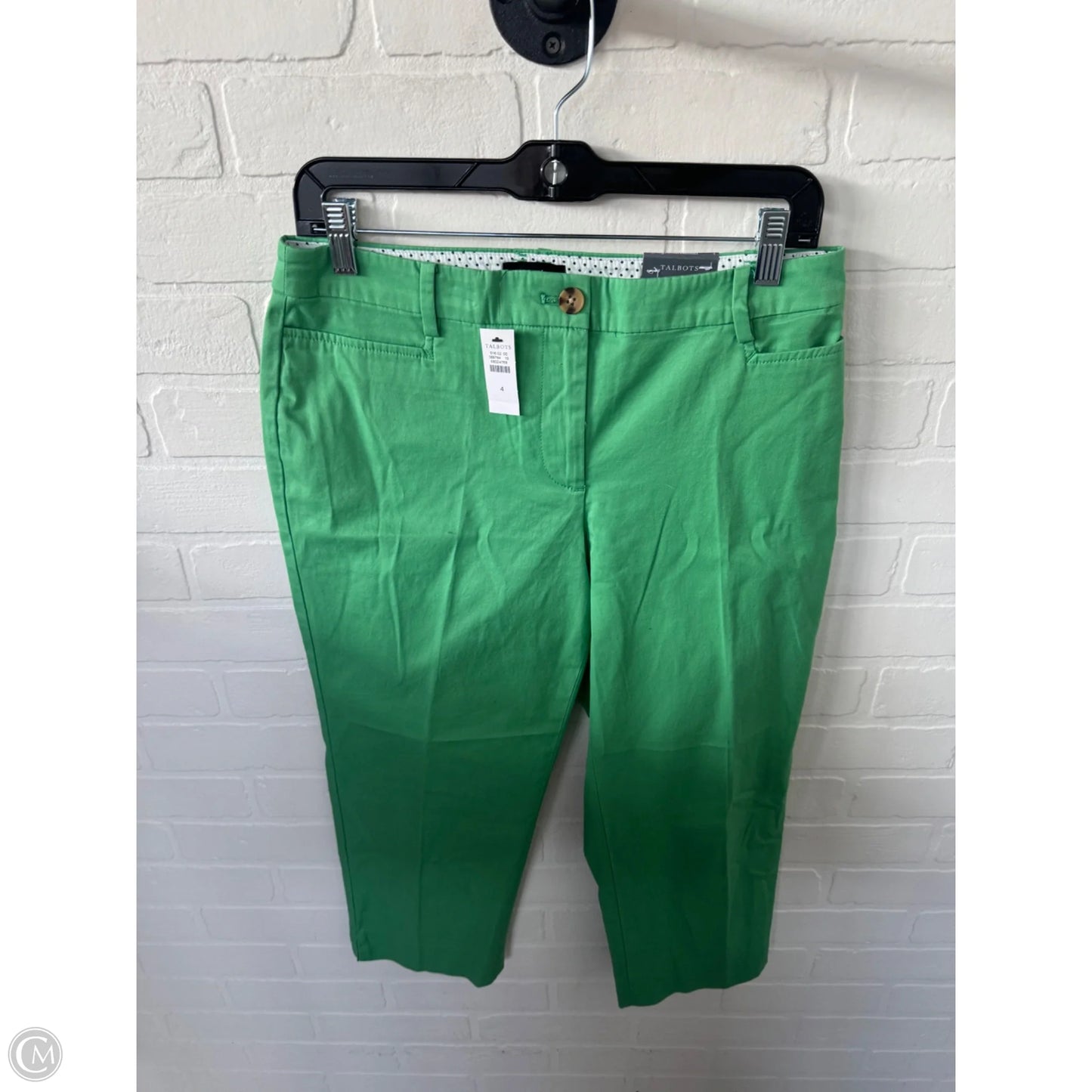 Pants Cropped By Talbots In Green, Size: 4