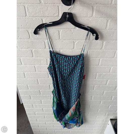 Dress Casual Short By Maeve In Blue & Green, Size: L