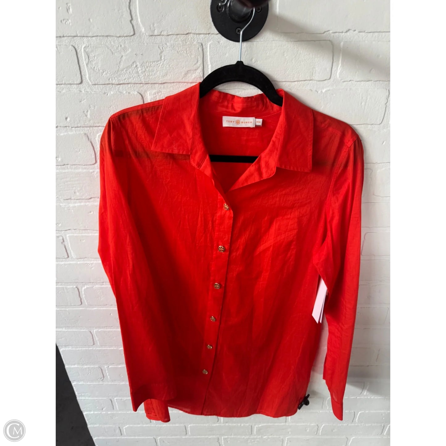 Tunic Designer By Tory Burch In Orange, Size: M