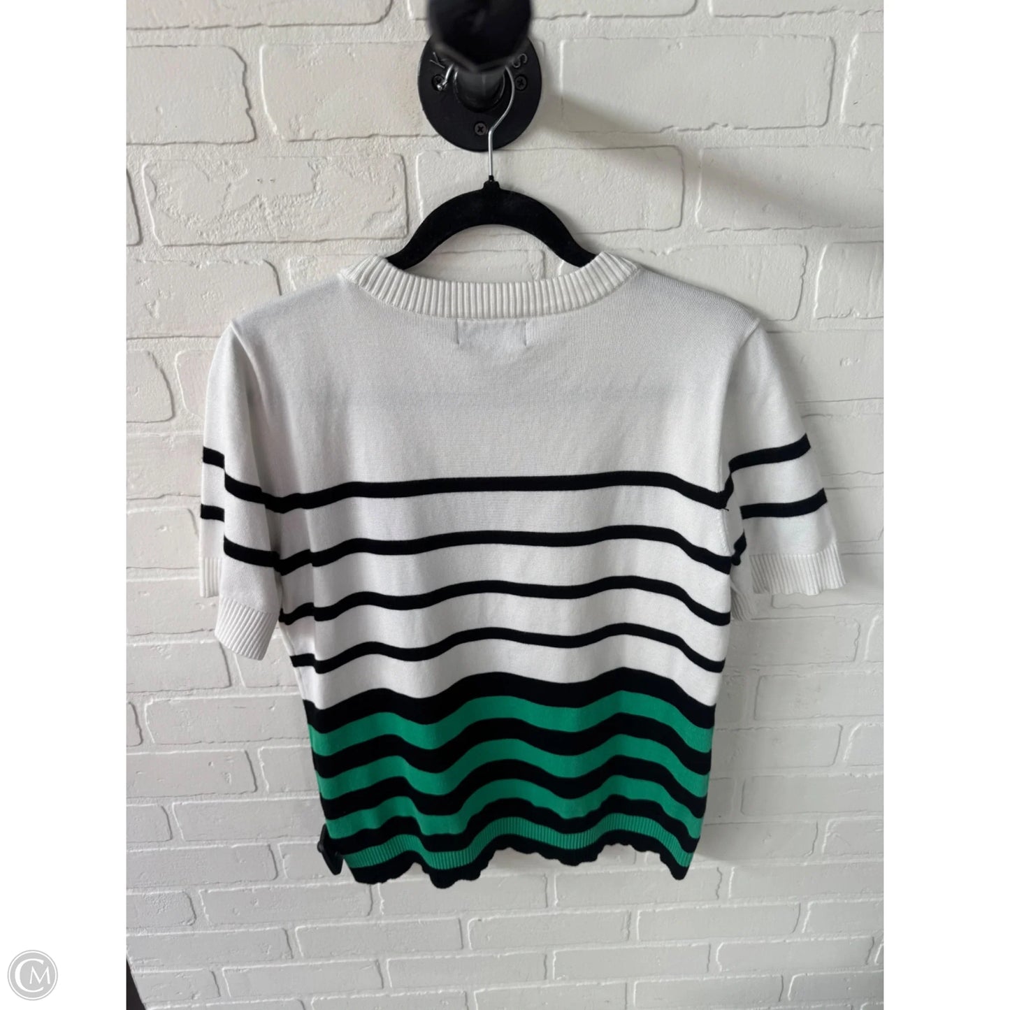 Sweater Designer By Karl Lagerfeld In Black & White, Size: M