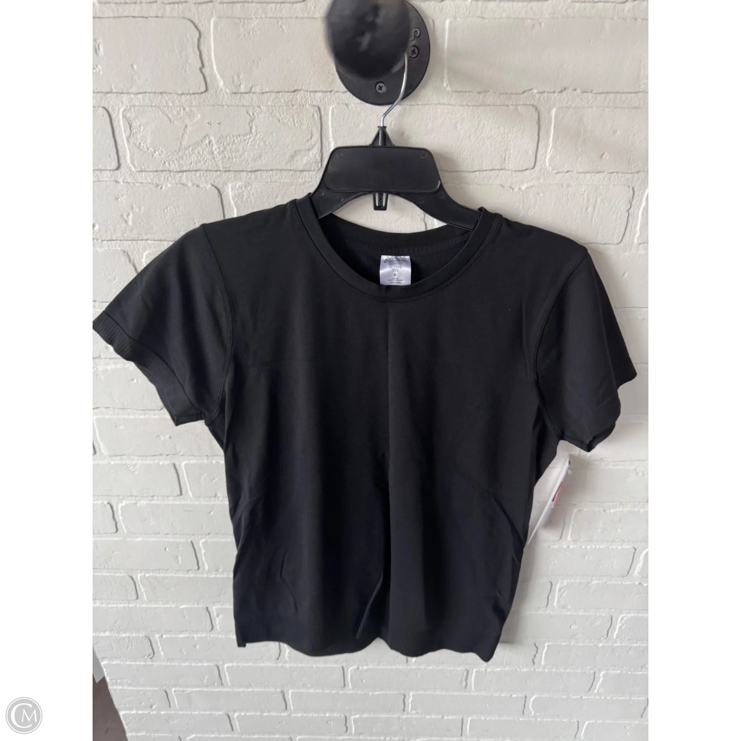 Athletic Top Short Sleeve By Members Mark In Black, Size: M