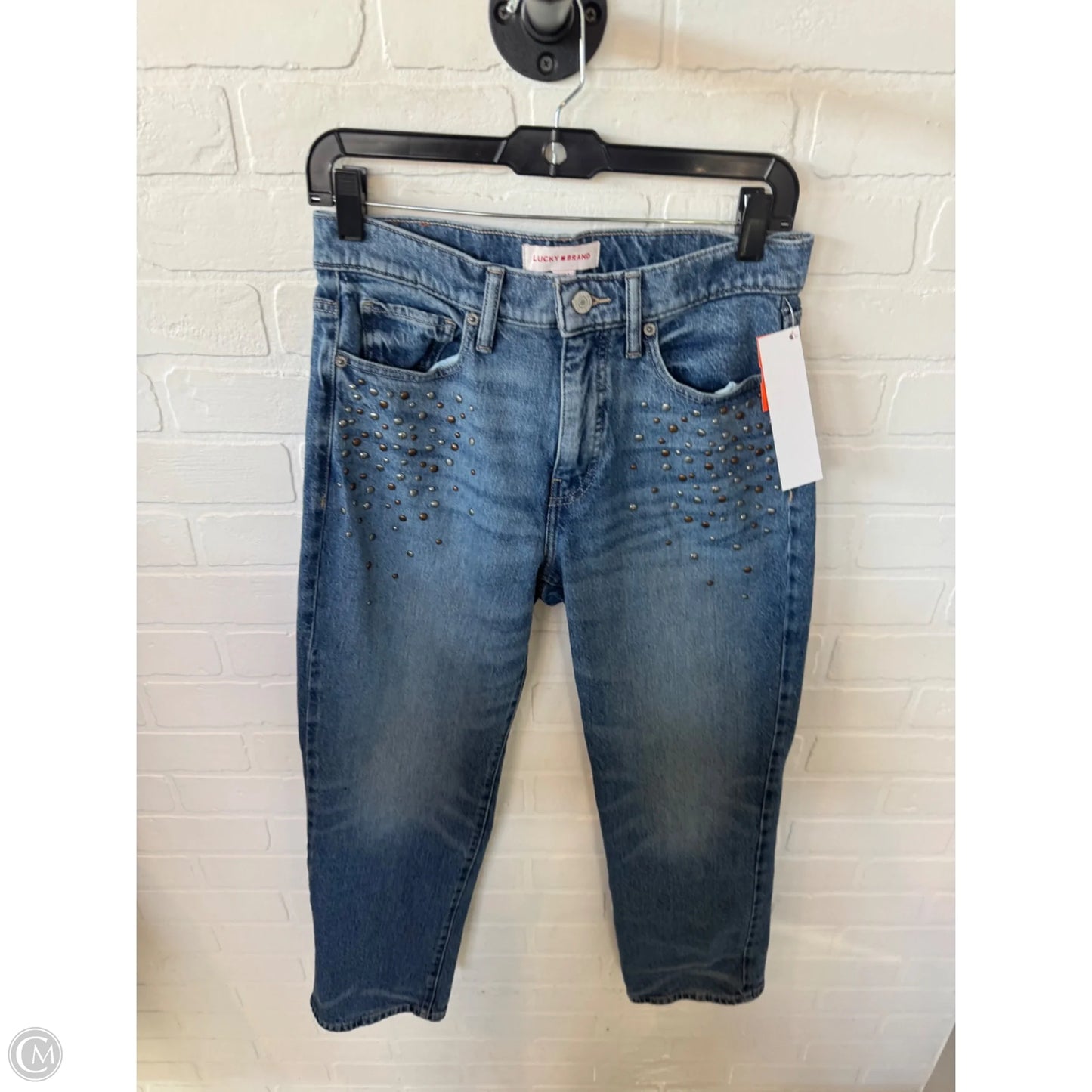 Jeans Straight By Lucky Brand In Blue Denim, Size: 6