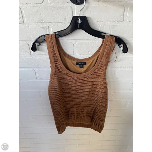 Vest Sweater By Simply Vera In Brown, Size: Xs