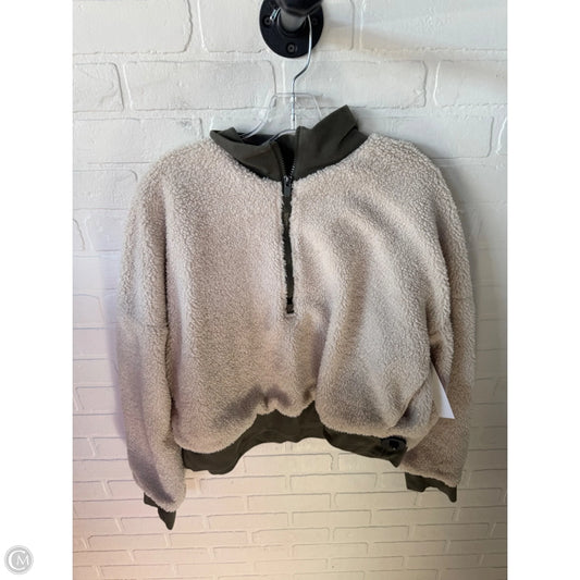 Jacket Fleece By Fabletics In Green & Tan, Size: Xl