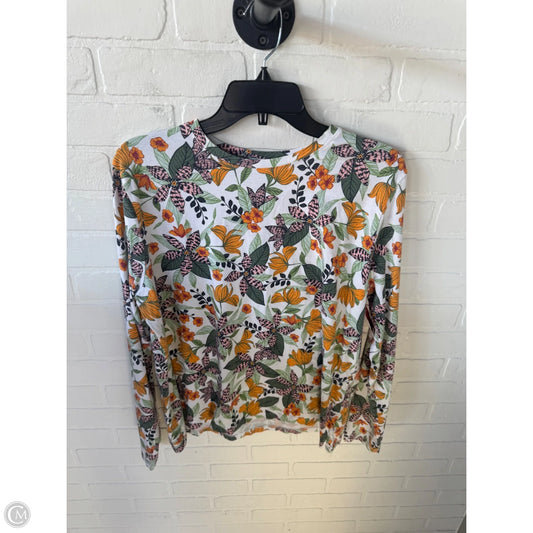 Top Long Sleeve By Coolibar In Green & White, Size: Xl