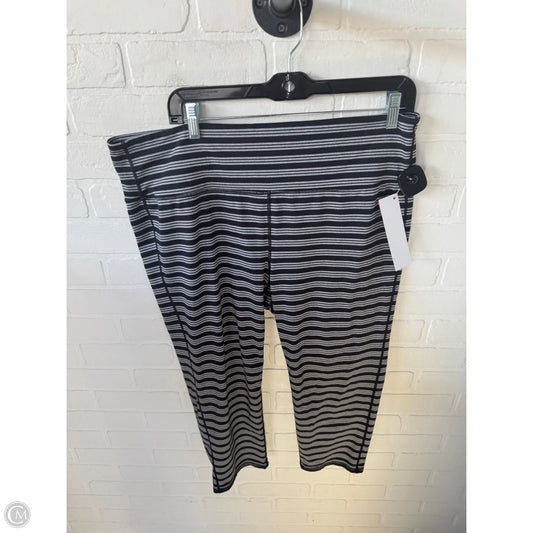 Athletic Leggings By Athleta In Black & Grey, Size: 18