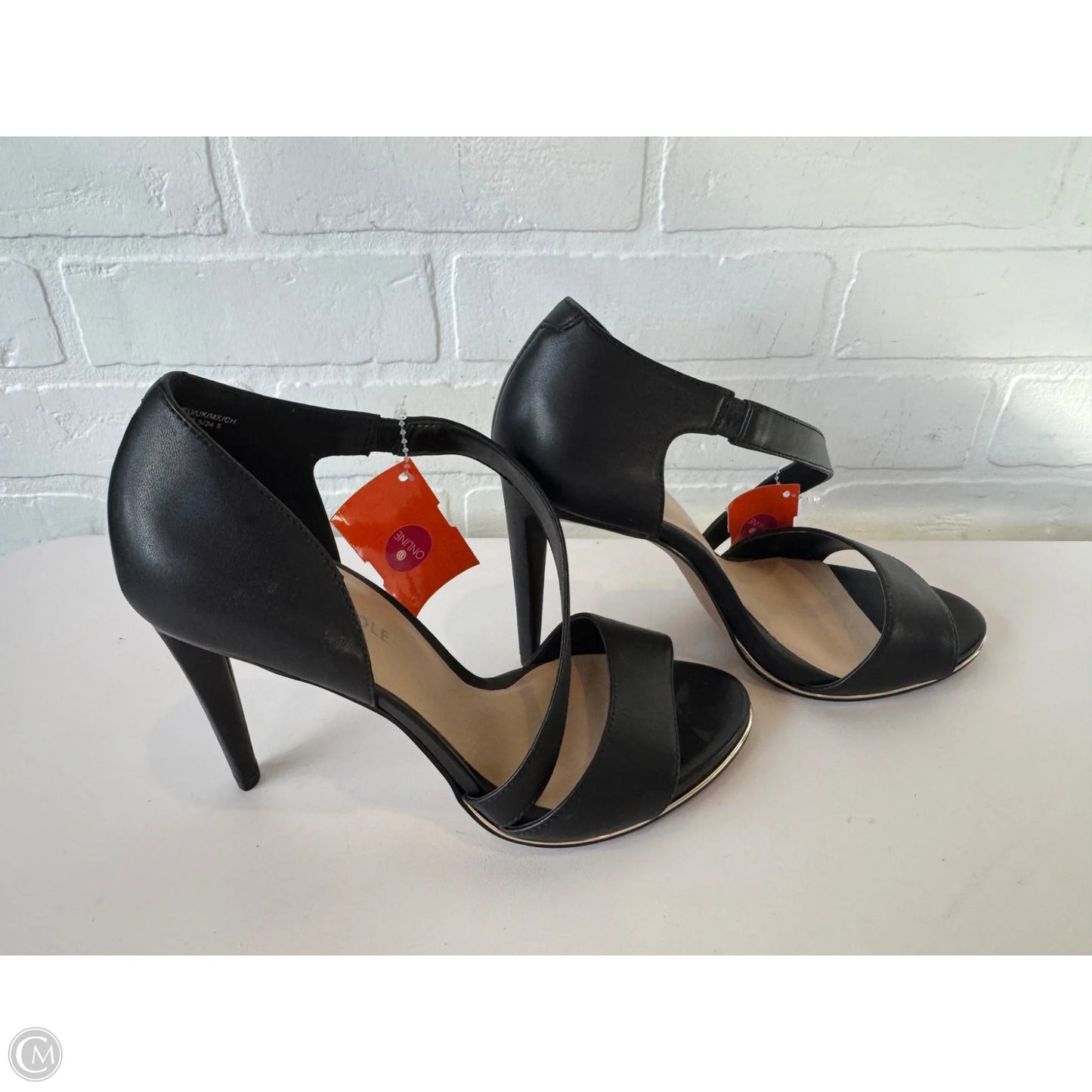 Sandals Heels Stiletto By Kenneth Cole In Black, Size: 8