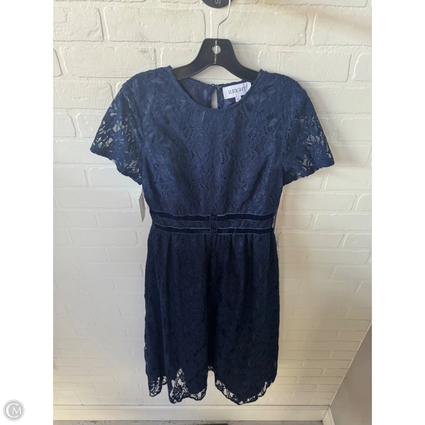 Dress Party Midi By Clothes Mentor In Blue, Size: M