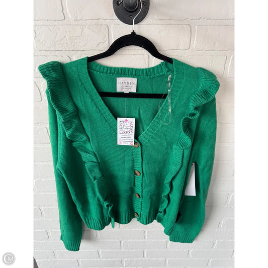 Sweater Cardigan By Hayden La In Green, Size: L