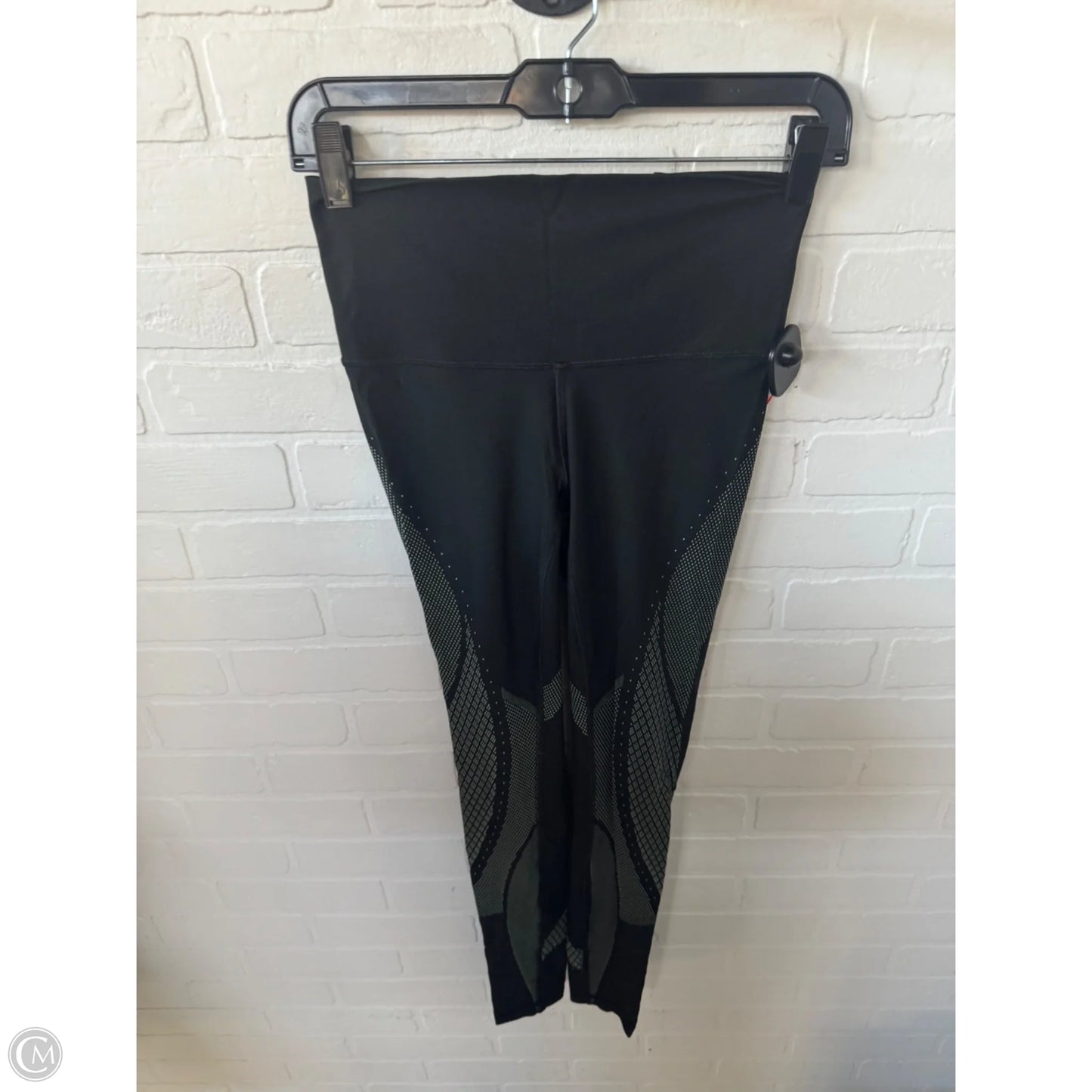 Athletic Leggings By Lululemon In Black & Green, Size: 6
