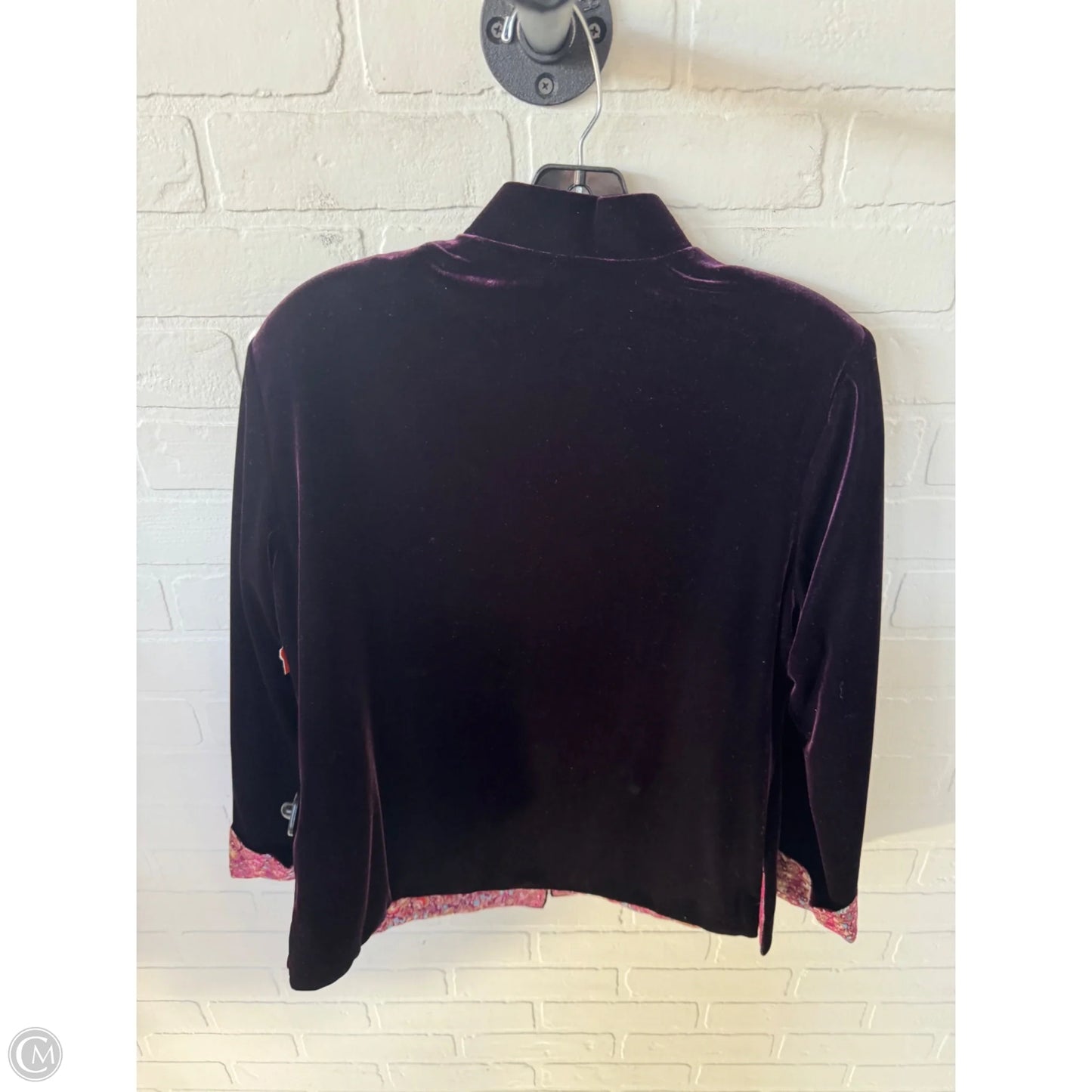 Blazer By Clothes Mentor In Purple, Size: M