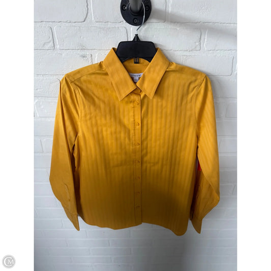 Top Long Sleeve By Chicos In Yellow, Size: S