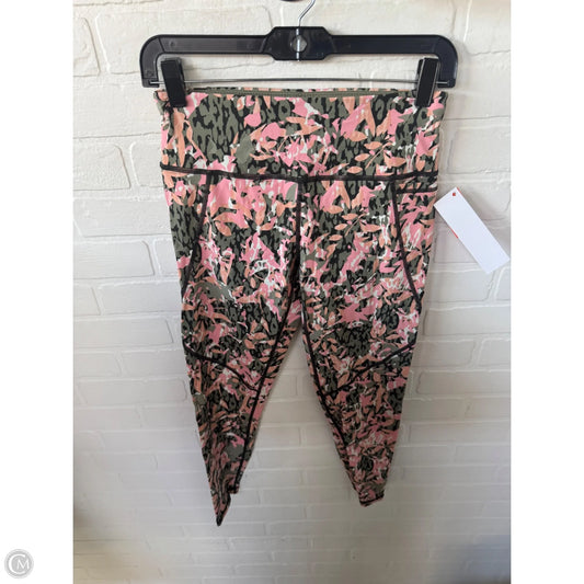 Athletic Leggings By Sweaty Betty In Green & Pink, Size: 4