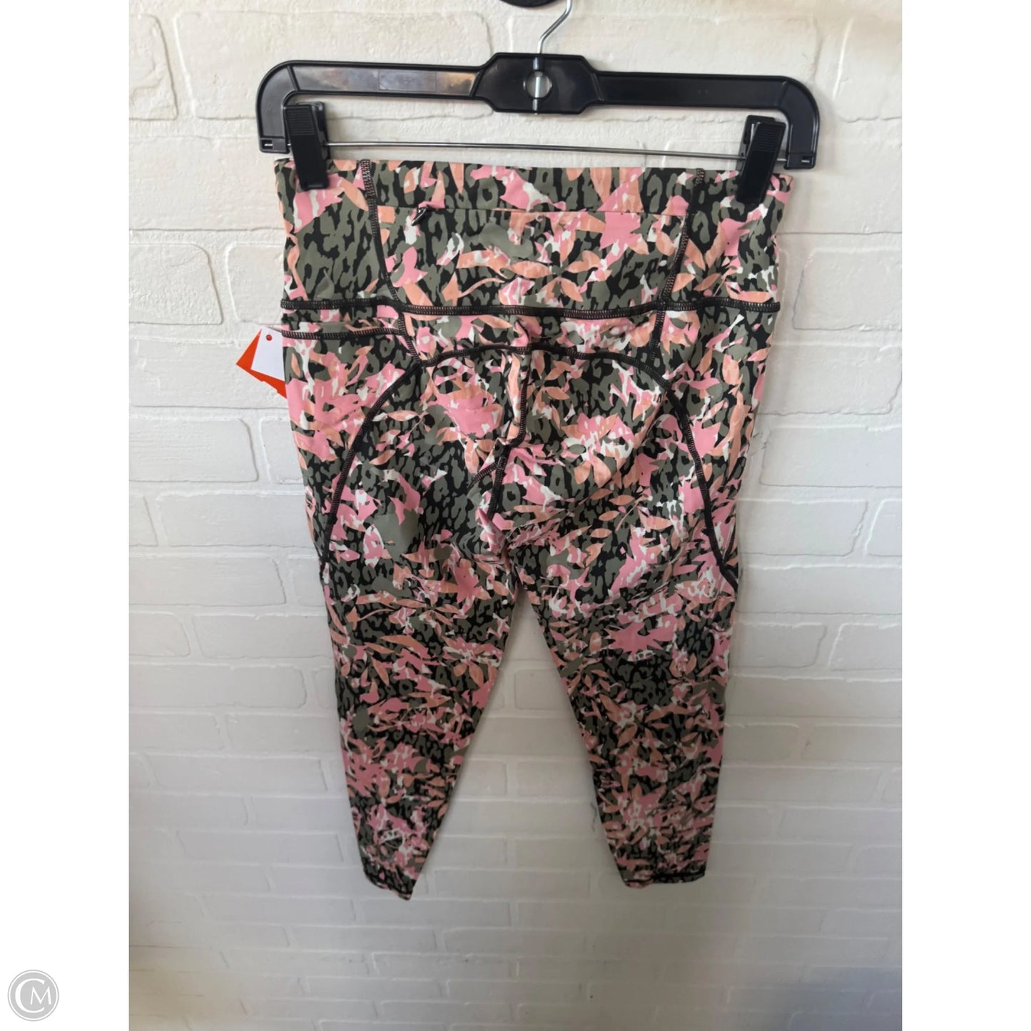 Athletic Leggings By Sweaty Betty In Green & Pink, Size: 4