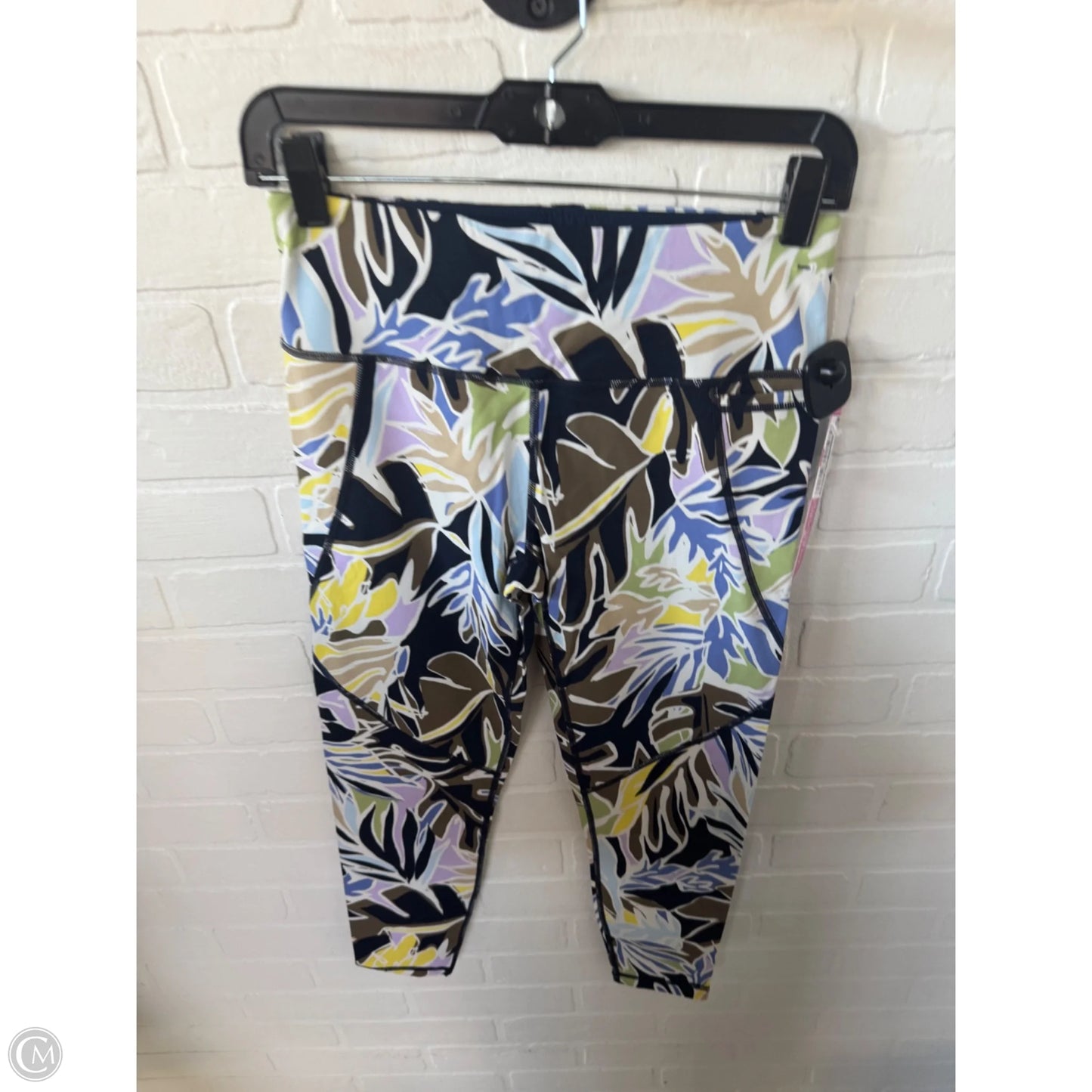 Athletic Leggings By Sweaty Betty In Blue & Tan, Size: 4