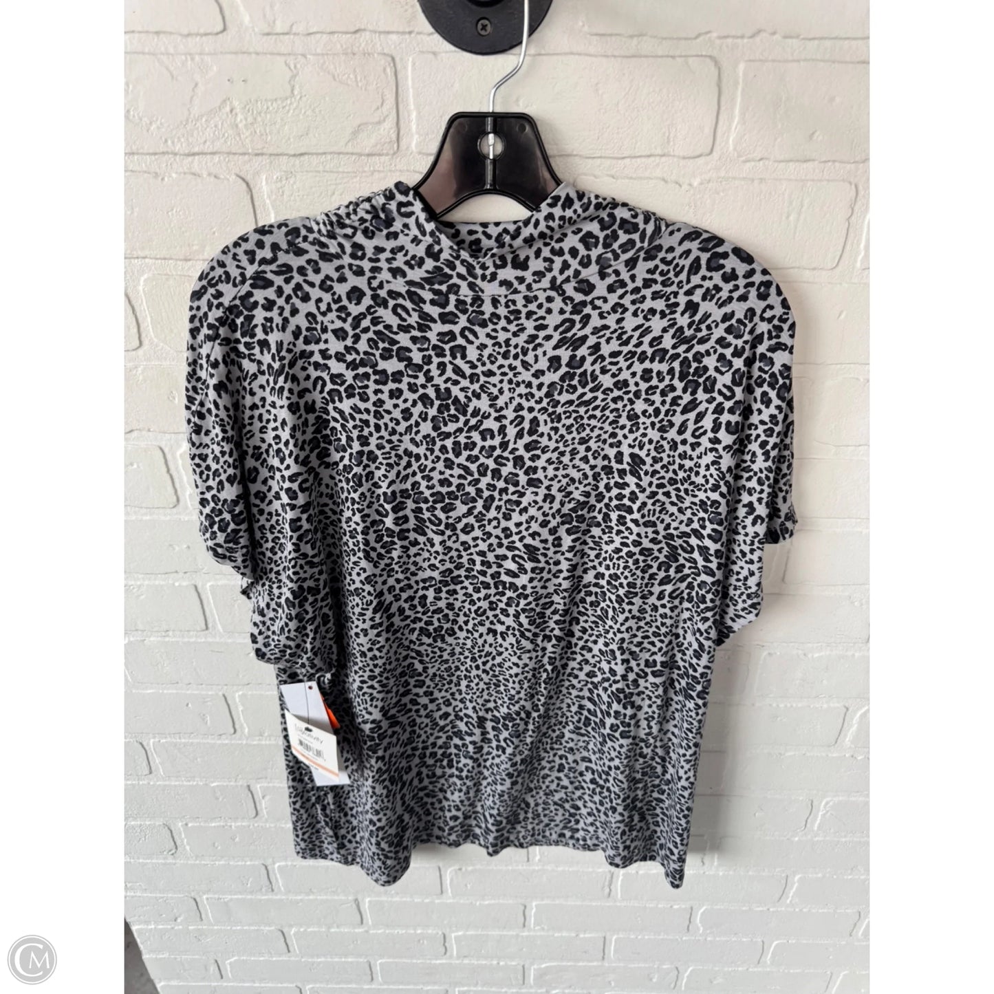 Top Short Sleeve Basic By Relativity In Grey, Size: 2x