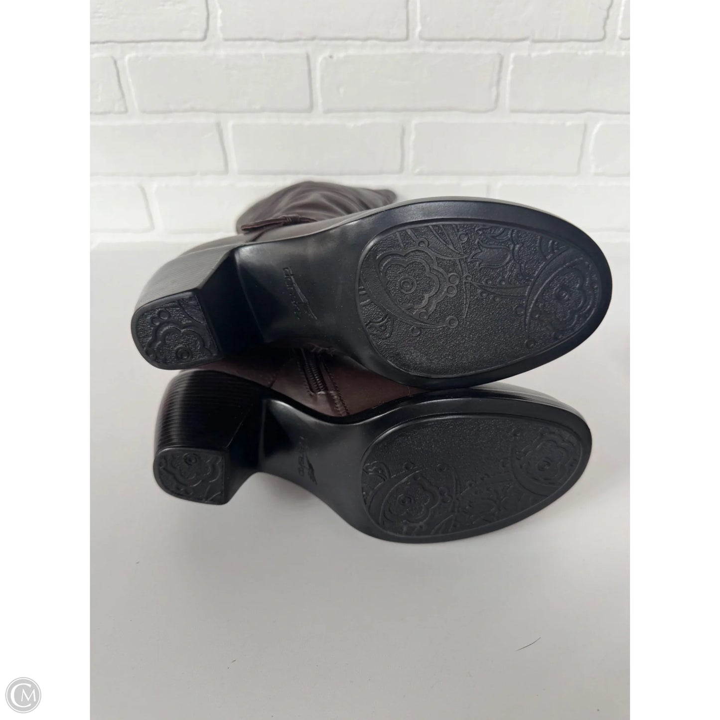 Boots Knee Heels By Dansko In Brown, Size: 7.5