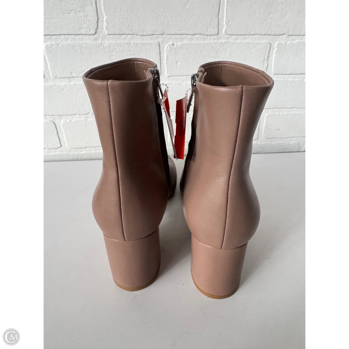 Boots Ankle Heels By Marc Fisher In Pink, Size: 9.5
