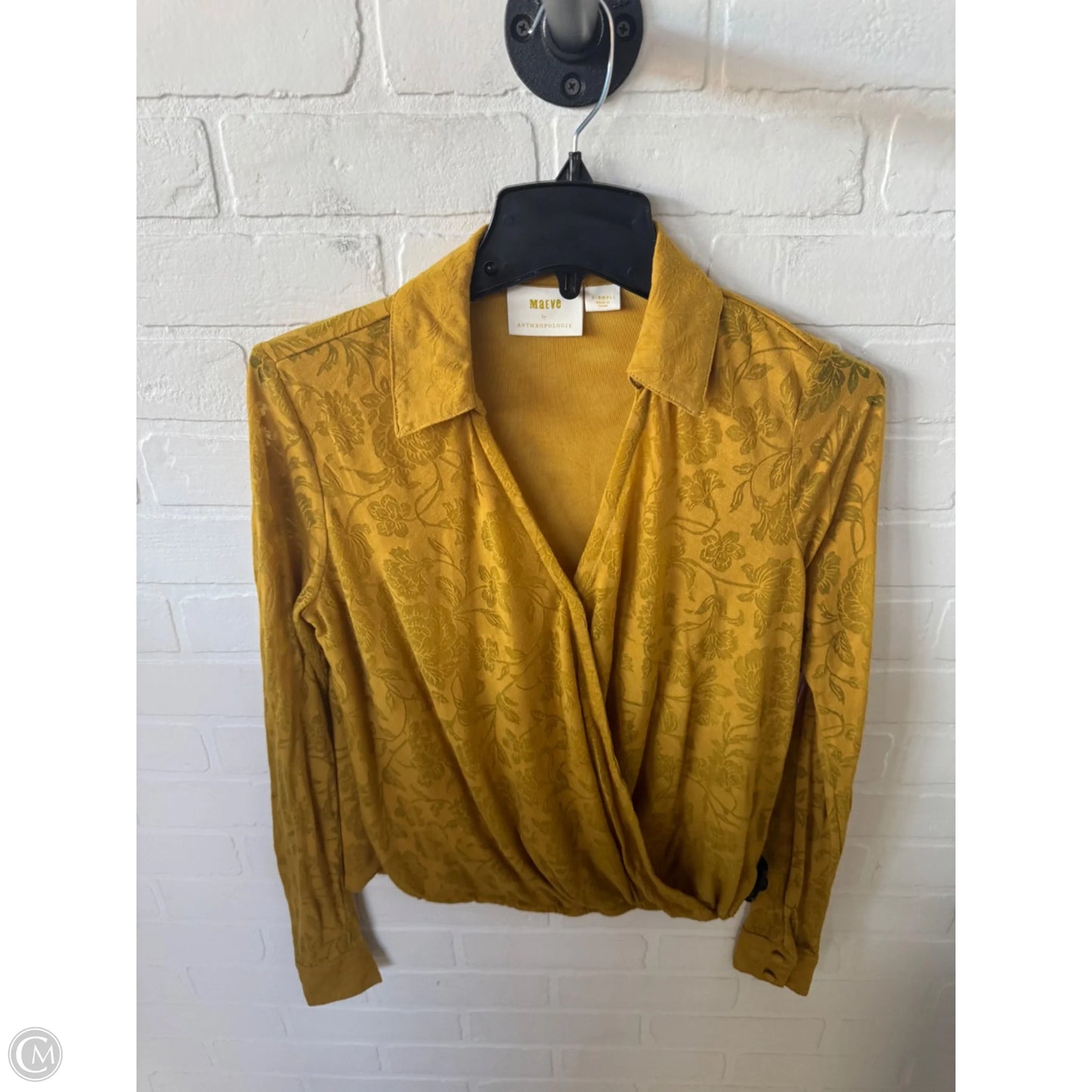 Top Long Sleeve By Maeve In Yellow, Size: Xl
