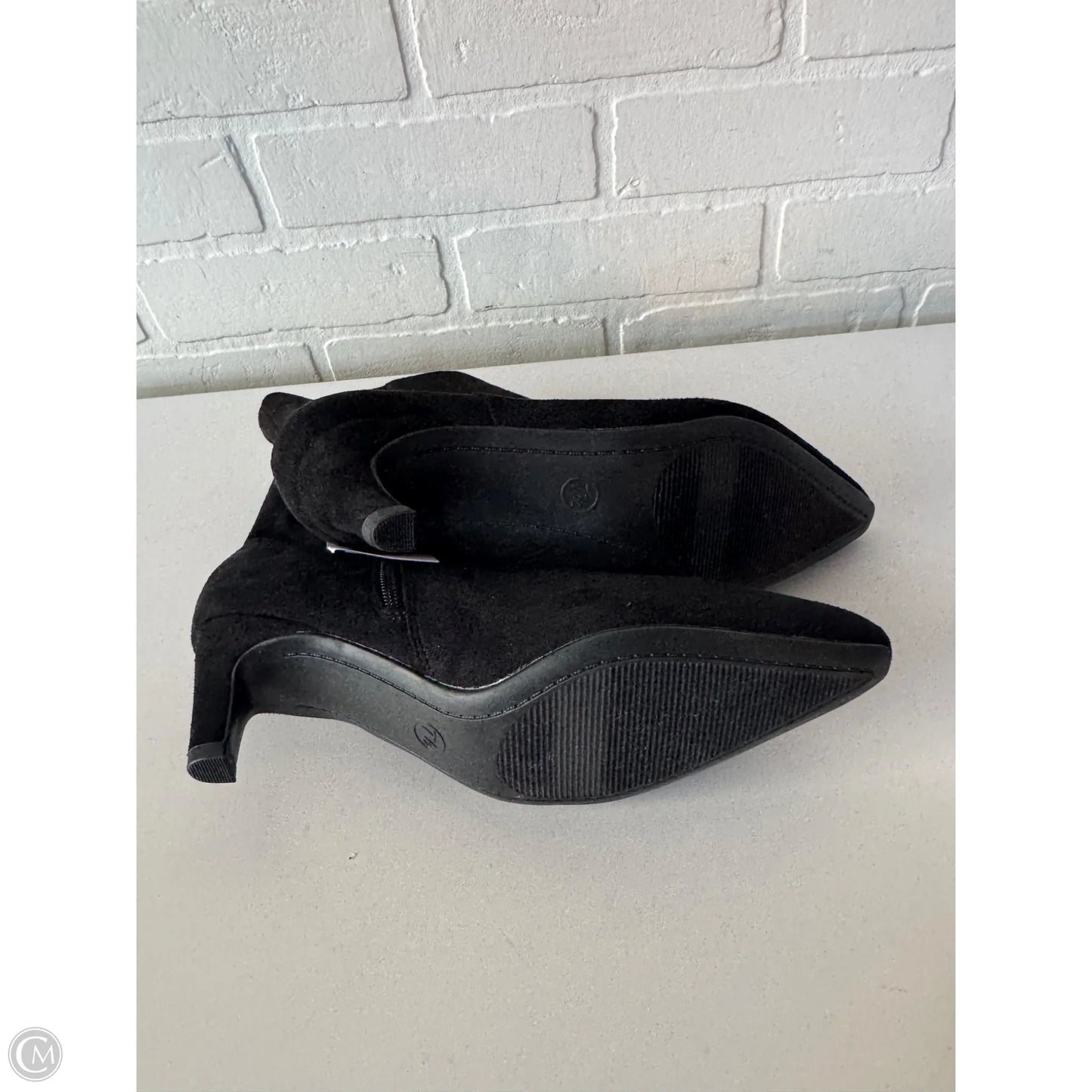 Boots Ankle Heels By Universal Thread In Black, Size: 7.5