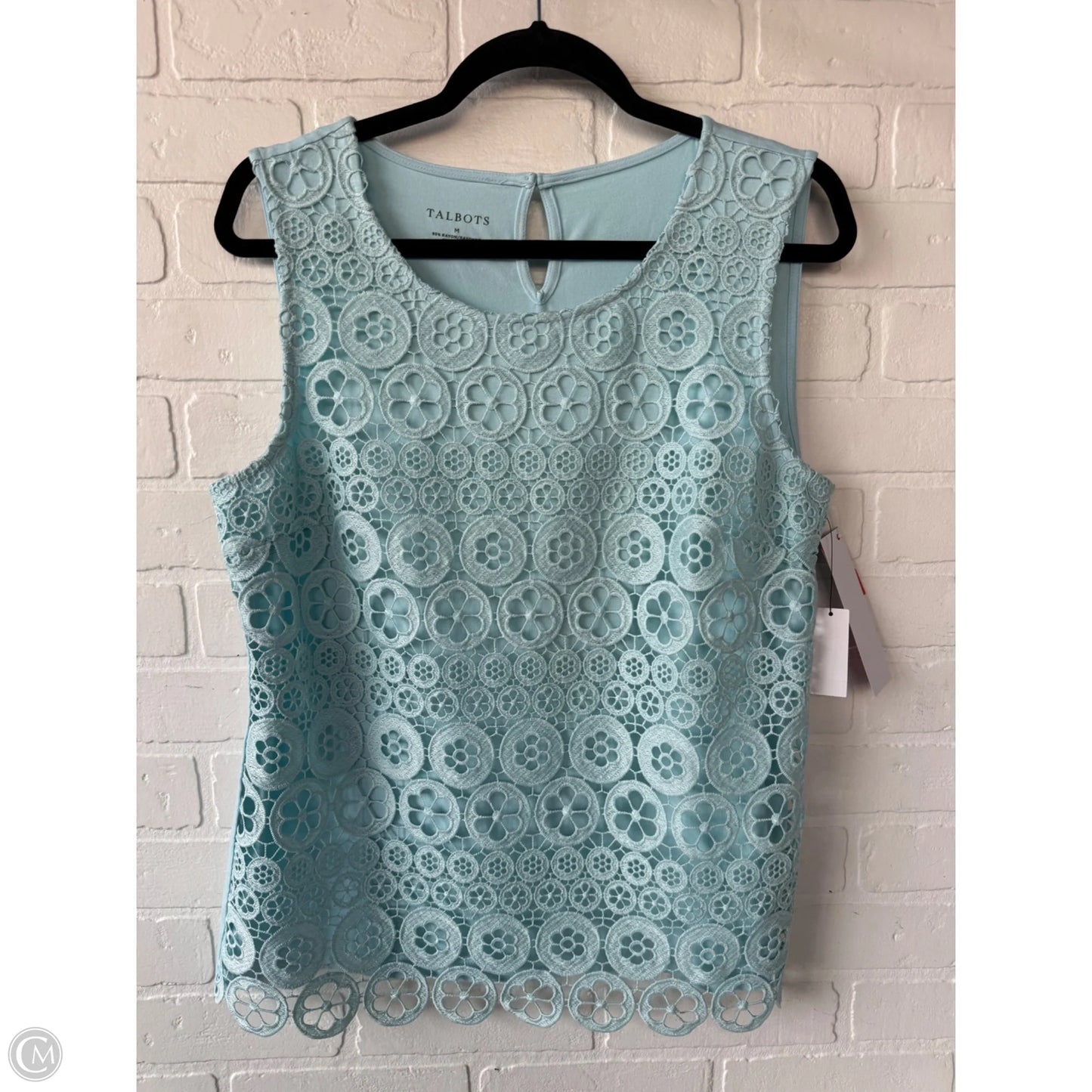 Top Sleeveless By Talbots In Blue, Size: M
