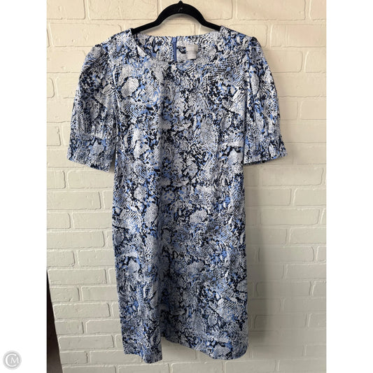 Dress Work By Chicos In Blue & White, Size: L