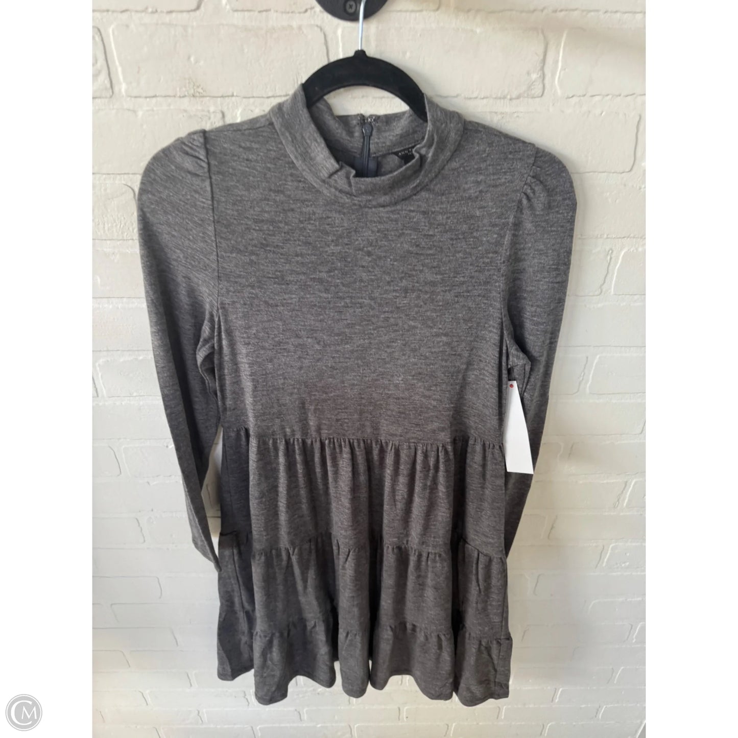 Dress Casual Short By Ann Taylor In Grey, Size: Xsp