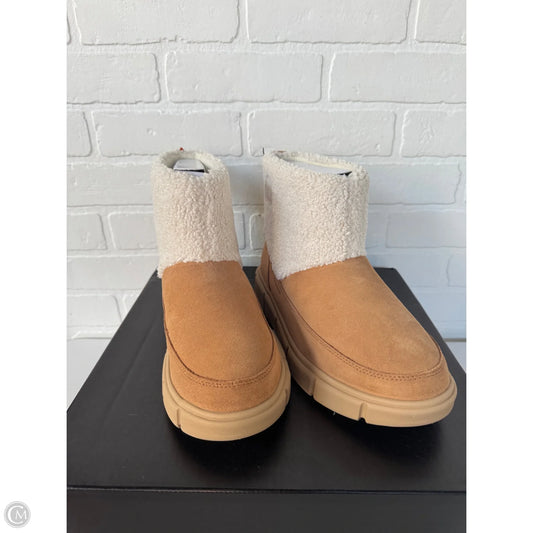 Boots Snow By Sorel In Tan & White, Size: 10