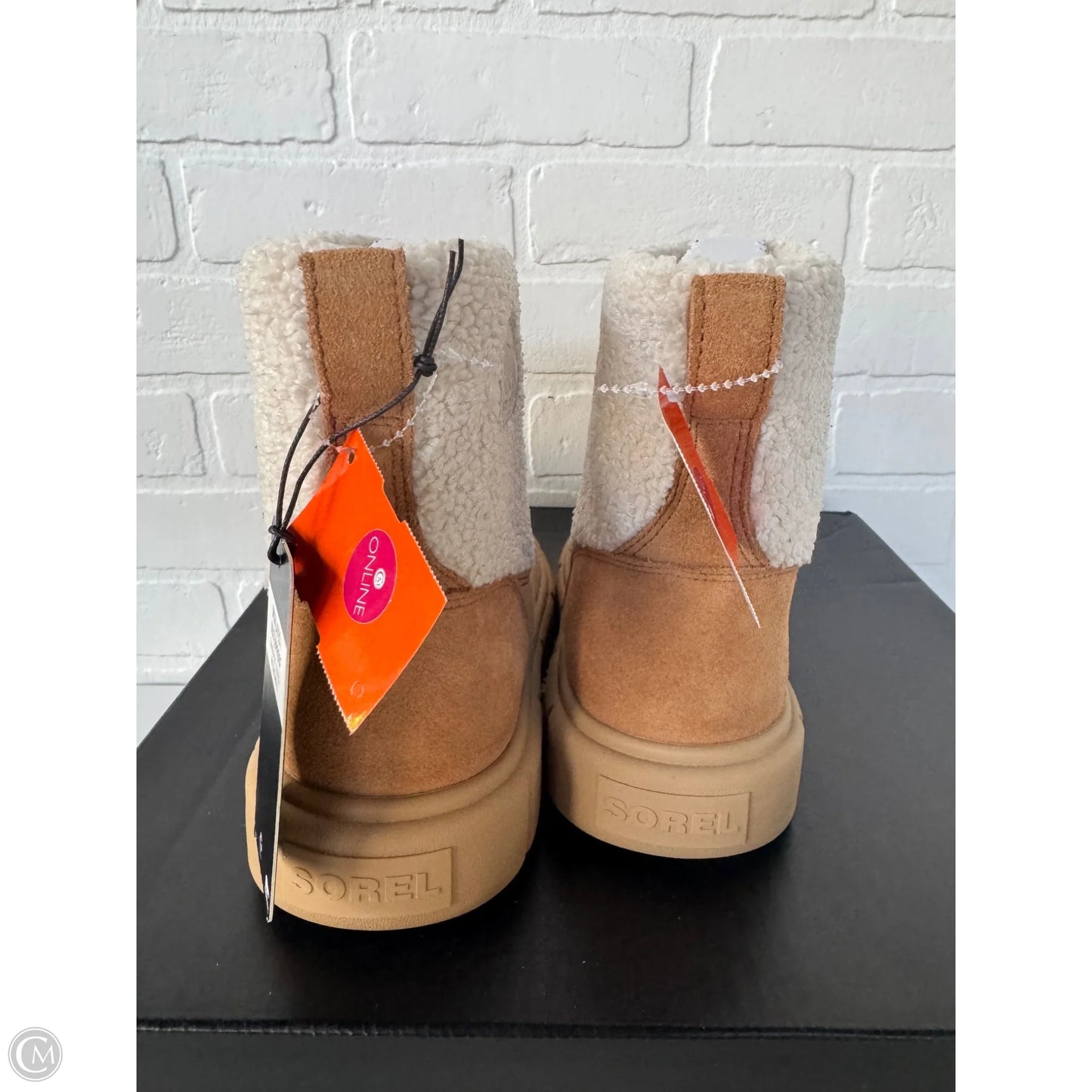 Boots Snow By Sorel In Tan & White, Size: 10