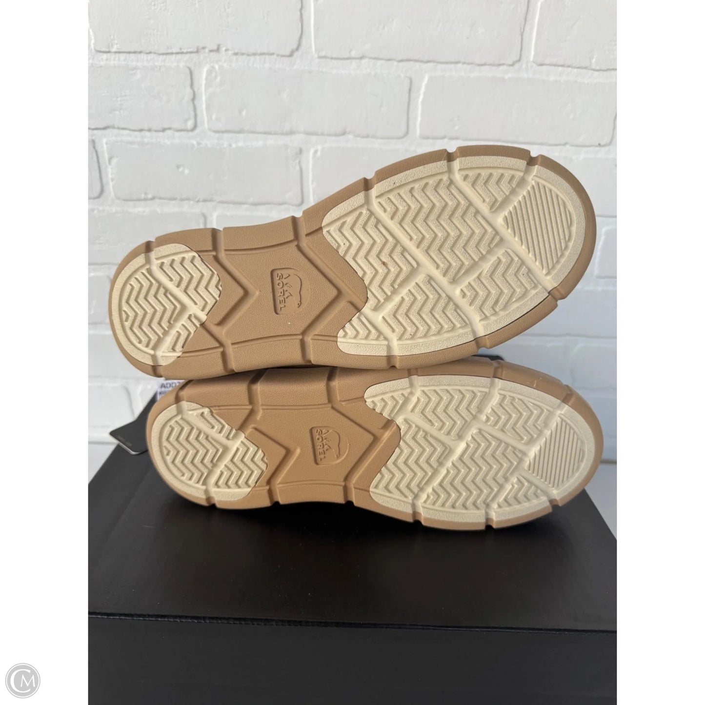 Boots Snow By Sorel In Tan & White, Size: 10