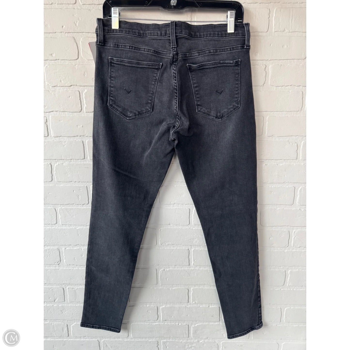 Jeans Skinny By Hudson In Black Denim, Size: 10