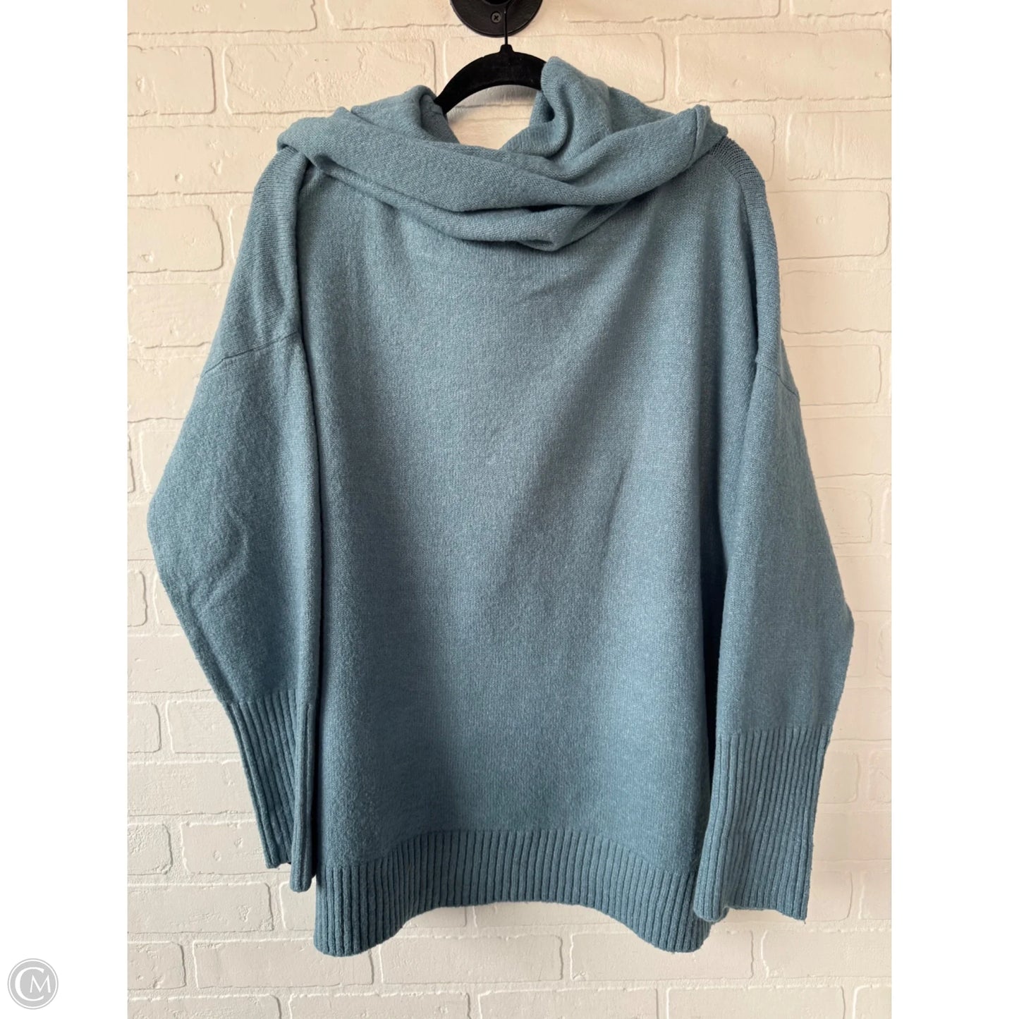 Sweater By Joan Vass In Blue, Size: Xl