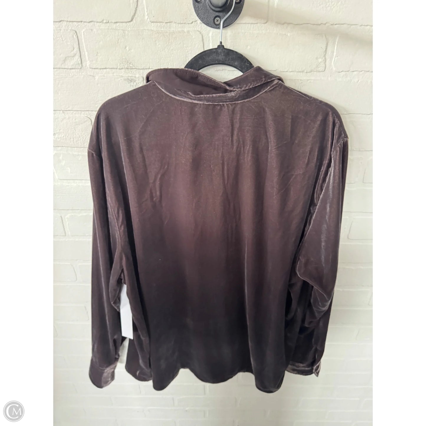 Top Long Sleeve By Gap In Brown, Size: Xxl