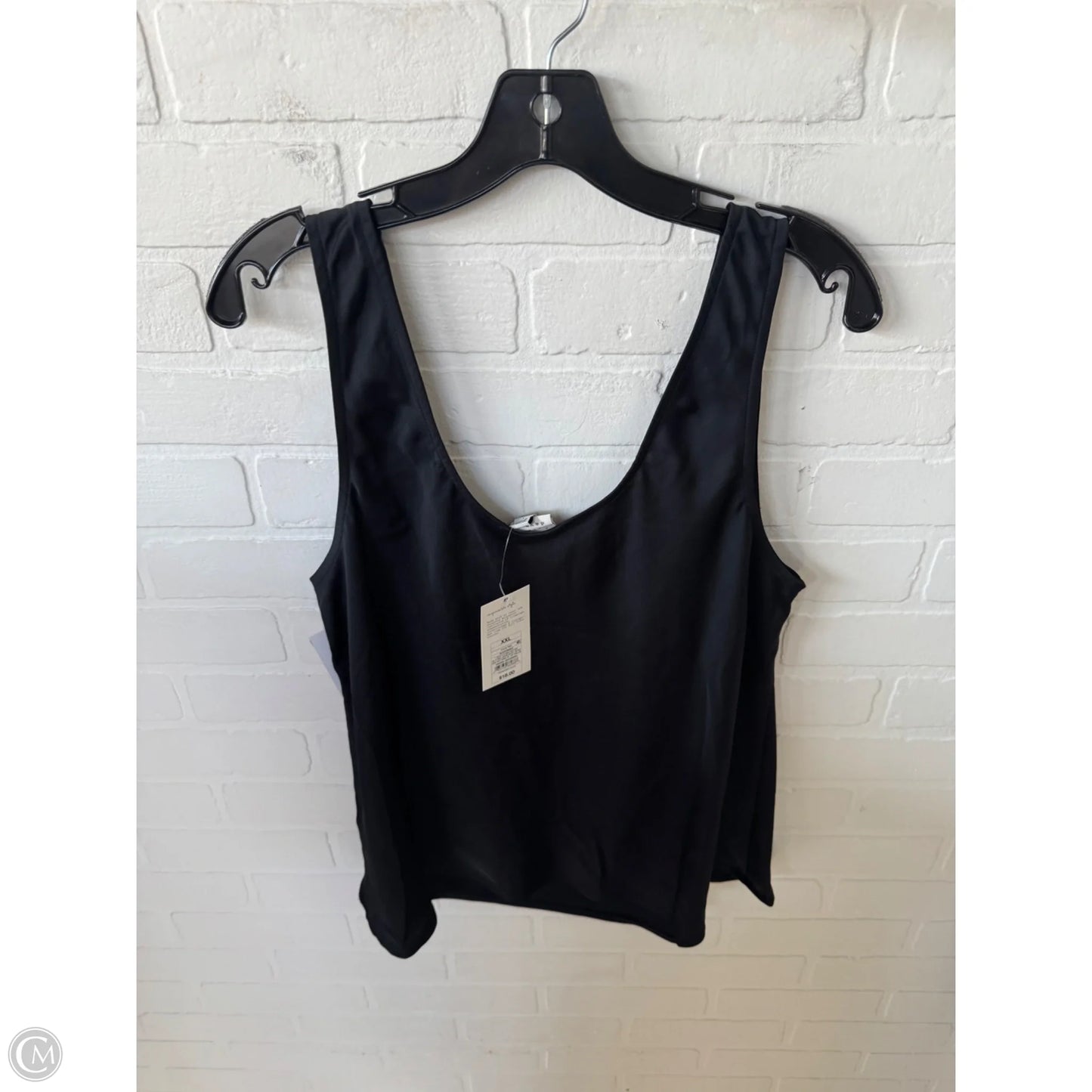 Top Sleeveless Basic By A New Day In Black, Size: Xxl