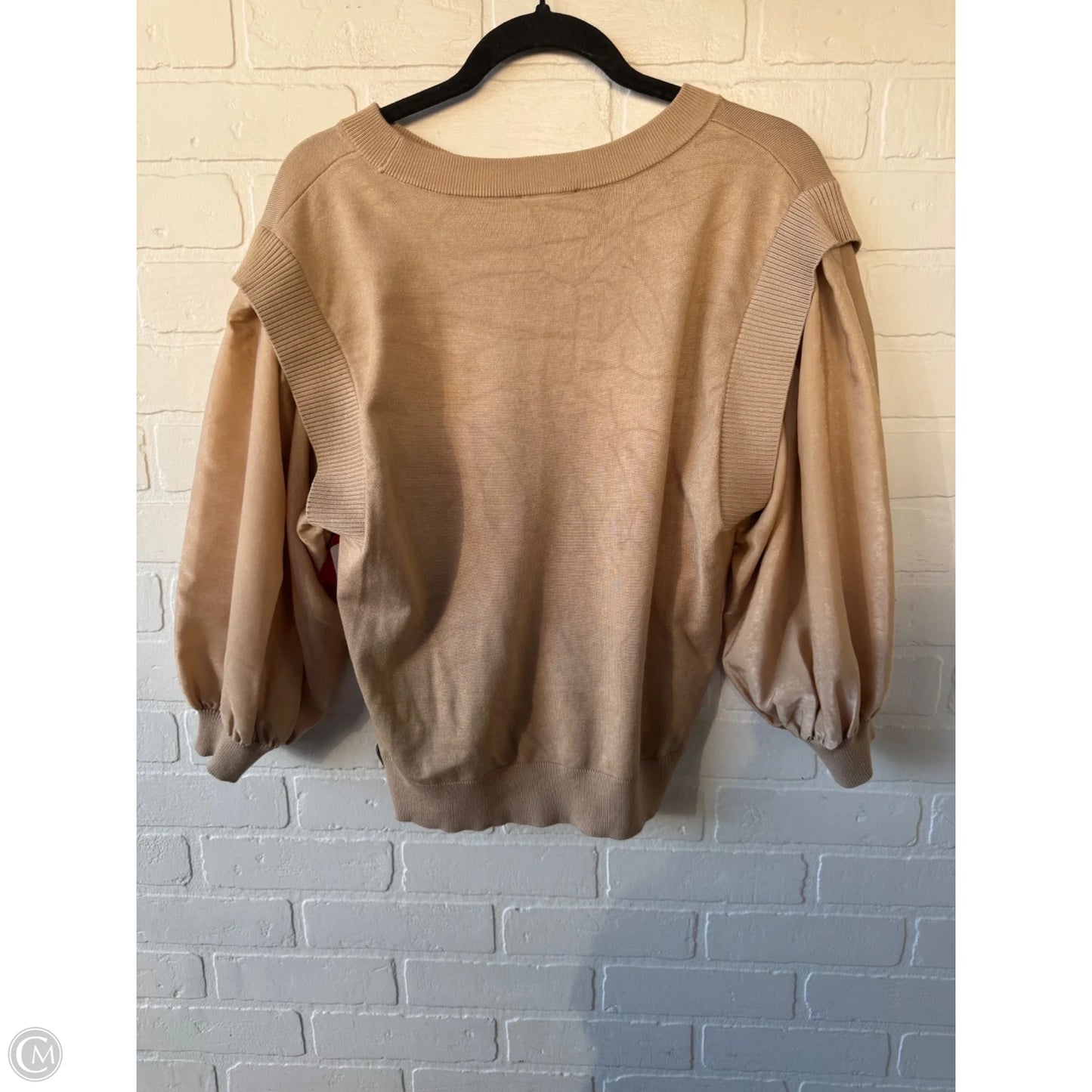 Sweater By Dkny In Tan, Size: L