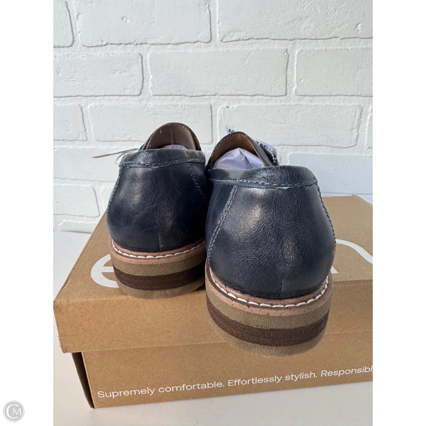 Sandals Flats By Earth In Blue, Size: 8