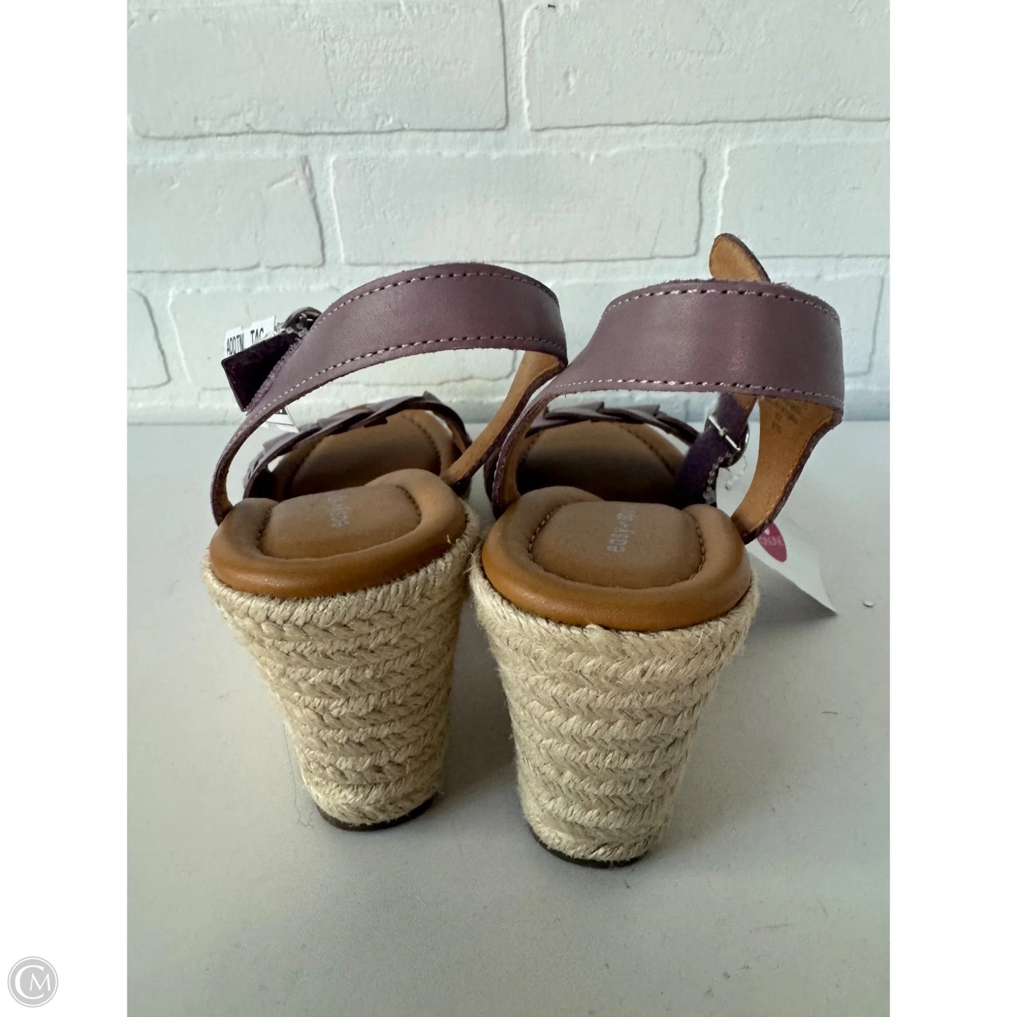 Sandals Heels Wedge By Easy Spirit In Purple, Size: 8